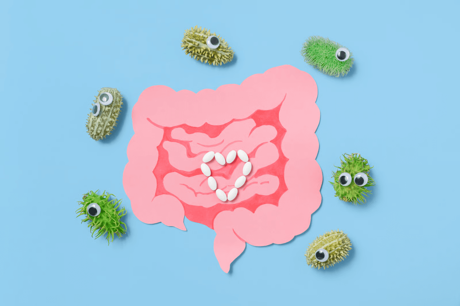 Illustration du microbiote intestinal